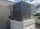 Close up of the AC Unit at 710 Aqui Esta Dr, Punta Gorda, FL 33950