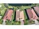 Aerial view showcasing the home's roof and location within a lovely community at 7346 Talon Bay Dr, North Port, FL 34287