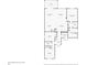 Detailed floor plan showcasing the layout of the home with dimensions of each room and lanai at 7346 Talon Bay Dr, North Port, FL 34287