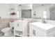 Spacious bathroom with double vanity and shower at 256 Coblentz St, Port Charlotte, FL 33954