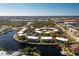 Aerial view of condo community by the water at 1080 Bal Harbor Blvd # 1C, Punta Gorda, FL 33950