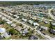 Expansive aerial view of a residential community, highlighting the density and proximity to waterfront areas at 13468 Romford Ave, Port Charlotte, FL 33981