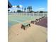 Outdoor shuffleboard courts with benches set in a well-maintained community recreation area at 13468 Romford Ave, Port Charlotte, FL 33981