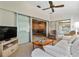 Open living space with views into dining room and kitchen at 523 Foxwood Blvd, Englewood, FL 34223