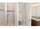Bathroom with shower and single vanity at 10309 Coral Landings Ct # 101, Placida, FL 33946