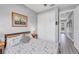Guest bedroom with double doors leading to the pool area at 10721 Ayear Rd, Port Charlotte, FL 33981