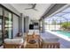 Relaxing pool area with patio furniture and screened enclosure at 10721 Ayear Rd, Port Charlotte, FL 33981