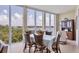 Bright dining area with water views at 1375 Beach Rd # 210, Englewood, FL 34223