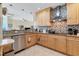 Modern kitchen with granite countertops and ample cabinet space at 1375 Beach Rd # 210, Englewood, FL 34223