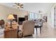 Comfortable living room with water views at 1375 Beach Rd # 210, Englewood, FL 34223