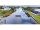 100' wide sailboat canal access with private dock at 15267 Appleton Blvd, Port Charlotte, FL 33981