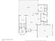 Single story floor plan featuring three bedrooms, three bathrooms, and a three-car garage at 261 Broadmoor Ln, Rotonda West, FL 33947