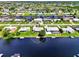 Aerial view of home and neighborhood at 544 Lindley Ter, Port Charlotte, FL 33952