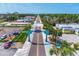 Aerial view of Dearborn Street showcases the street's entrance and surroundings at 26950 Pavin Dr, Englewood, FL 34223