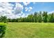 Expansive backyard featuring lush green grass and beautiful trees, perfect for outdoor activities at 26950 Pavin Dr, Englewood, FL 34223