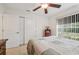 Bedroom with double closet and backyard view at 2236 Gascom St, North Port, FL 34288