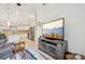 Living room with view into kitchen at 2236 Gascom St, North Port, FL 34288