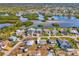 Community overview, showcasing waterfront properties and canals at 105 Crestview Dr, Englewood, FL 34223