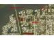 Aerial view showing home location near Legacy Trail at 700 Coquina Ct, Nokomis, FL 34275