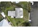 Directly above, property view showing house and backyard at 446 Court St, Englewood, FL 34223