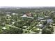 Aerial view highlighting home location in desirable waterfront community at 446 Court St, Englewood, FL 34223