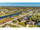 Aerial view of a canal front community at 2 Marker Rd, Rotonda West, FL 33947