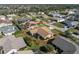 Aerial view of single-Gathering home with large backyard at 5826 Harrison Rd, Venice, FL 34293