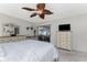 Spacious bedroom with sliding door access to the patio at 5826 Harrison Rd, Venice, FL 34293