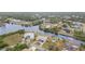 Aerial view of house and neighborhood at 4106 Library St, Port Charlotte, FL 33948