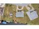 Bird's eye view of waterfront property with canal access at 4106 Library St, Port Charlotte, FL 33948