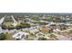 Aerial view showcasing canal-front property at 4106 Library St, Port Charlotte, FL 33948