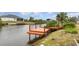 Wooden dock providing water access at 4106 Library St, Port Charlotte, FL 33948