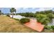 Wooden dock on the canal at 4106 Library St, Port Charlotte, FL 33948