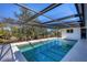 Refreshing screened pool with canal views at 560 Sandlor Dr, Englewood, FL 34223