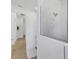 Bathroom with shower and access to hallway at 15625 Melport Cir, Port Charlotte, FL 33981