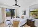 Bedroom with sliding doors to backyard at 15625 Melport Cir, Port Charlotte, FL 33981