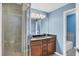 Double vanity bathroom with shower at 2001 Bal Harbor Blvd # 2203, Punta Gorda, FL 33950