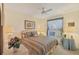 Guest bedroom with a double bed and built in desk at 255 Medalist Rd, Rotonda West, FL 33947