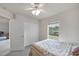 Bright bedroom with double doors and water view at 7297 Jennifer Dr, Port Charlotte, FL 33981