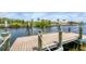 Spacious dock offering convenient water access at 9222 Melody Cir, Port Charlotte, FL 33981