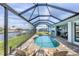 Enjoy this refreshing pool and spa, screened for your comfort at 9222 Melody Cir, Port Charlotte, FL 33981