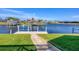 Private boat dock with lift and access to the water at 15546 Viscount Cir, Port Charlotte, FL 33981