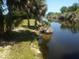 Peaceful canal view from the property edge at 328 Baytree Dr, Rotonda West, FL 33947