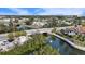 Bridge and canal view of waterfront community at 710 Albee W Rd, Nokomis, FL 34275