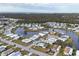 Large aerial view of waterfront manufactured home community at 735 Summersea Ct, Englewood, FL 34223