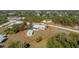 Aerial view of home, detached garage, and lot at 7379 Rosemont Dr, Englewood, FL 34224