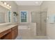 Spa-like bathroom featuring a soaking tub and a separate shower at 13376 Creekside Ln, Port Charlotte, FL 33953