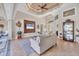 Light and airy living room with high ceilings and a decorative wall at 17164 Canary Ln, Port Charlotte, FL 33948