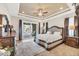 Large main bedroom with plush carpeting and access to the pool at 17164 Canary Ln, Port Charlotte, FL 33948