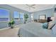 Main bedroom with water views and ample natural light at 1900 Illinois Ave, Englewood, FL 34224